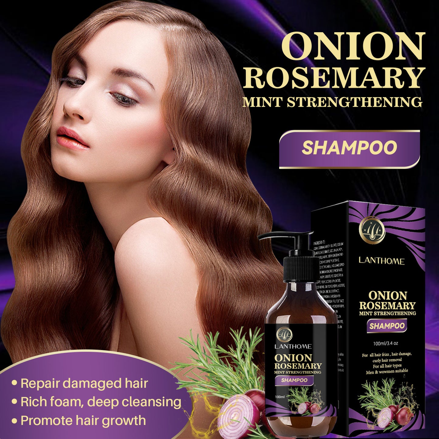 Lianbiquan Rosemary Onion Shampoo