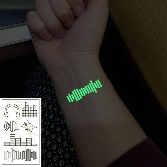 Fashion Luminous Sticker Tattoos Waterproof Temporary Different Luxury Tattoos For Womens Mens Kids