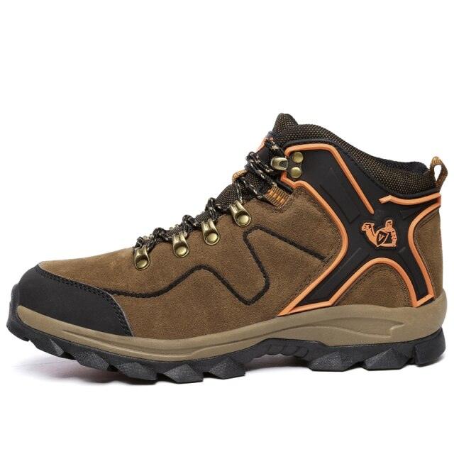 Fashion Outdoor Men's Sports Hiking Boots Wear-Resistant Hiking Men's Fashion Non-slip Waterproof Walking Boots Lightweight Comfortable Sport Ankle Shoes Outdoor Winter Mens Shoes