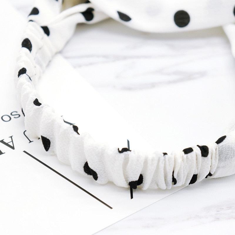 Fashion Wave Point Knot Headband Women Turban Elastic Hairband Head Wrap Hair Accessories for Girls Lady Headwear Hair Band Gorgeous Hair Accessories For Women