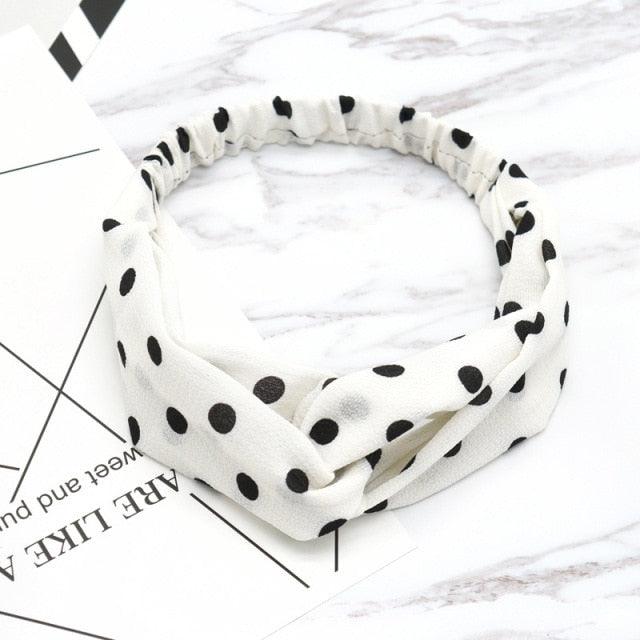 Fashion Wave Point Knot Headband Women Turban Elastic Hairband Head Wrap Hair Accessories for Girls Lady Headwear Hair Band Gorgeous Hair Accessories For Women