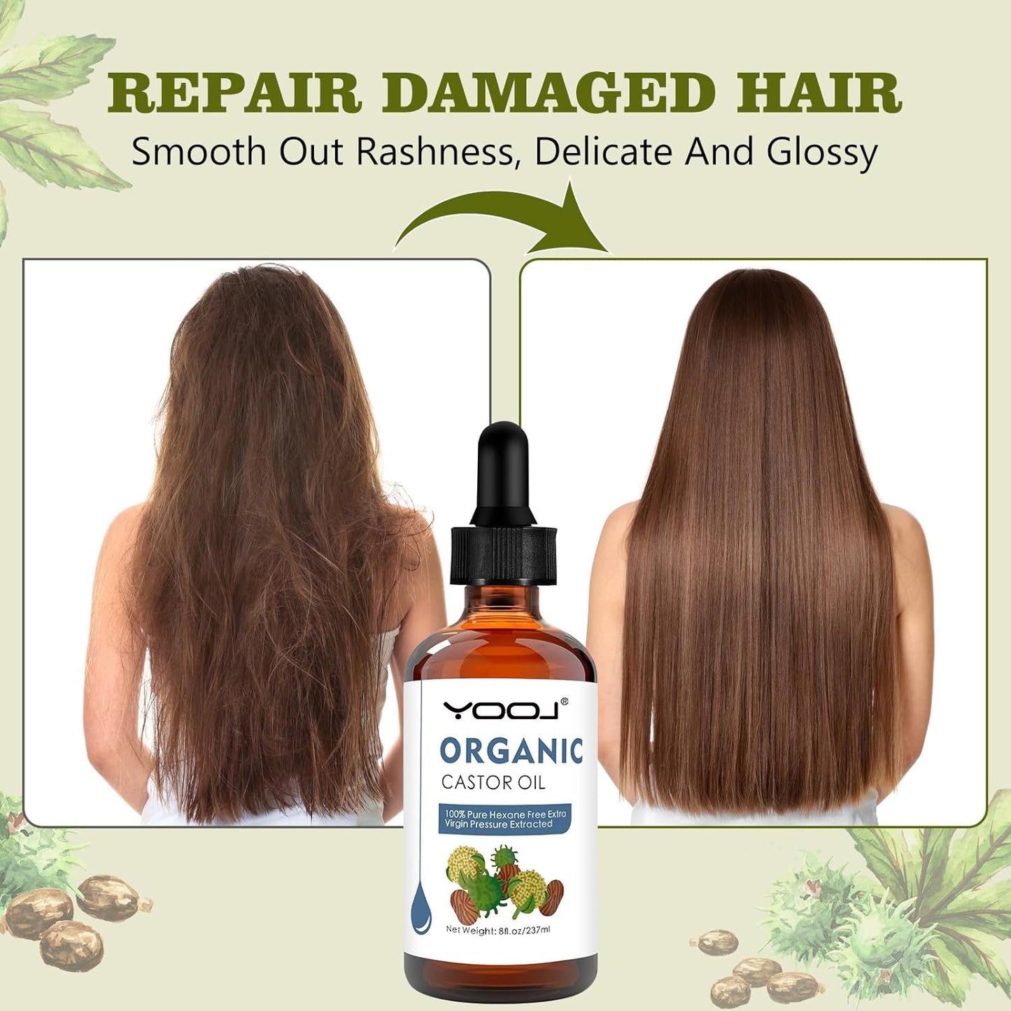 Eyelash Eyebrow Hair Improvement Castor Oil