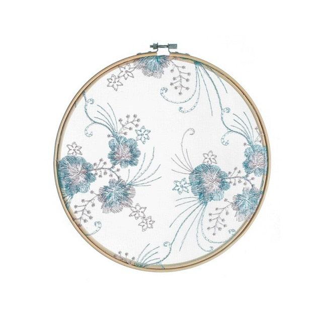 Flat Round Net Embroider Display Stand Net Yarn Wedding Ornaments Wall Hanging Decors Hot Decor for Living Room or Bedroom Unique Wall Art