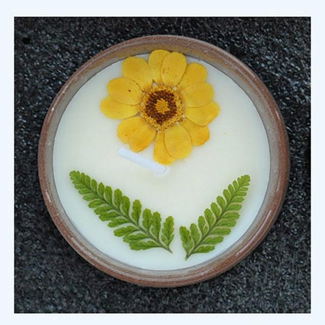 Flower Aromatherapy Candle Soy Wax Home Decorative Scented Candles  Portable Travel Jar Aromatherapy Candles Set Used for Stress Relief in Bath Yoga Sleep Ideal for Thanksgiving Christmas Birthday Wedding Party Home Decoration Aroma Candles