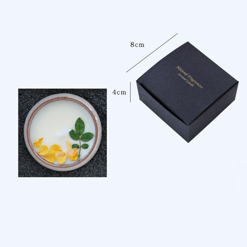 Flower Aromatherapy Candle Soy Wax Home Decorative Scented Candles  Portable Travel Jar Aromatherapy Candles Set Used for Stress Relief in Bath Yoga Sleep Ideal for Thanksgiving Christmas Birthday Wedding Party Home Decoration Aroma Candles