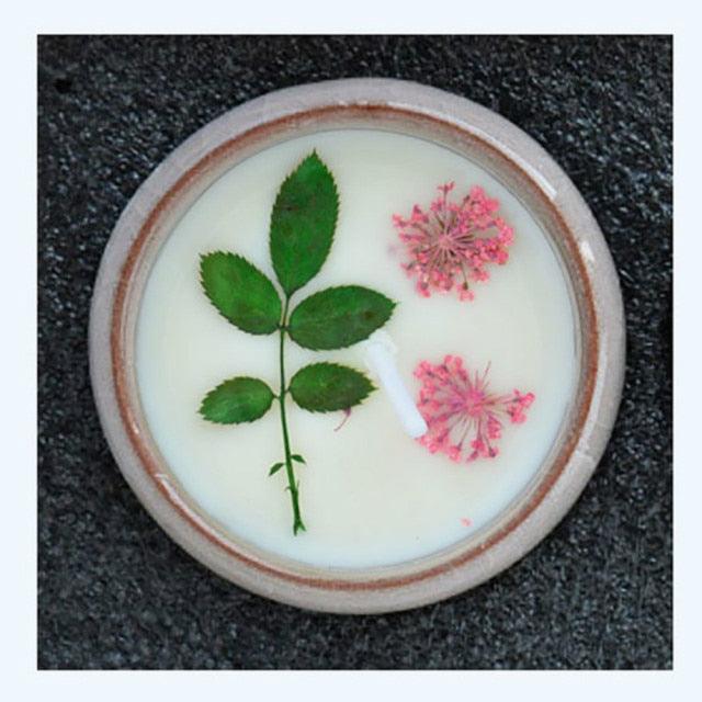 Flower Aromatherapy Candle Soy Wax Home Decorative Scented Candles  Portable Travel Jar Aromatherapy Candles Set Used for Stress Relief in Bath Yoga Sleep Ideal for Thanksgiving Christmas Birthday Wedding Party Home Decoration Aroma Candles