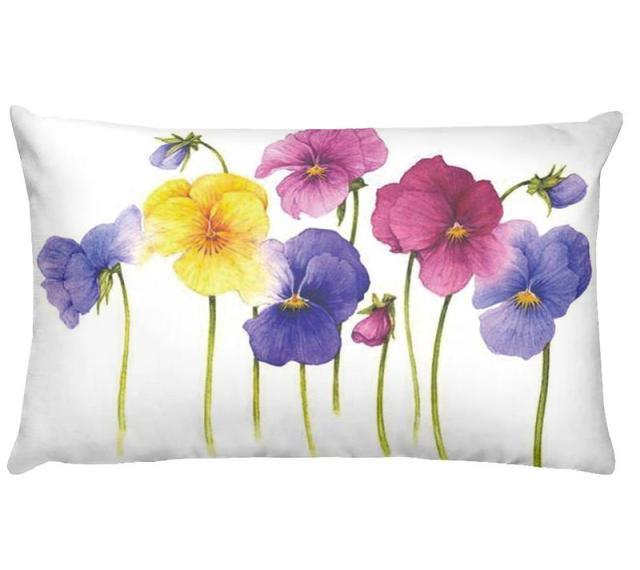 Flowers Birds Green Plants Printed Waist Pillowcase Home Pillow Decoration Tropical Green Texture Exotic Flower Cotton Linen Outdoor Pillow Cases Sofa Bed Throw Pillow 50x30CM