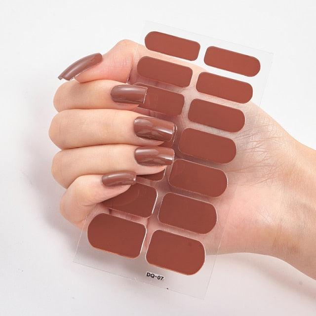 Full Cover Nail Stickers Designer Nail Decals Fashion Five Sorts of Nail Stickers  Nail Sticker set Nail Decoration Nail Strips 3D Nail Art Stickers Decal Slider Template Diy Nail Tool Decorations Nail Art Design Self Adhesive Luxury Designer Nail Sticker