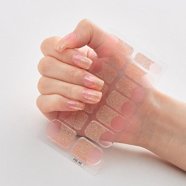 Full Cover Nail Stickers Designer Nail Decals Fashion Five Sorts of Nail Stickers  Nail Sticker set Nail Decoration Nail Strips 3D Nail Art Stickers Decal Slider Template Diy Nail Tool Decorations Nail Art Design Self Adhesive Luxury Designer Nail Sticker