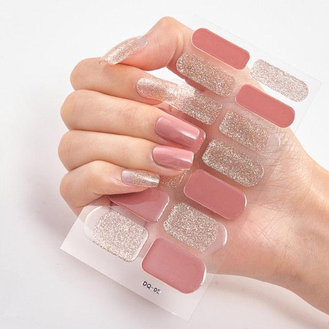 Full Cover Nail Stickers Designer Nail Decals Fashion Five Sorts of Nail Stickers  Nail Sticker set Nail Decoration Nail Strips 3D Nail Art Stickers Decal Slider Template Diy Nail Tool Decorations Nail Art Design Self Adhesive Luxury Designer Nail Sticker