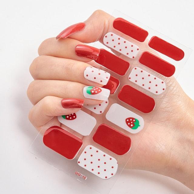 Full Cover Nail Stickers Designer Nail Decals Fashion Five Sorts of Nail Stickers  Nail Sticker set Nail Decoration Nail Strips 3D Nail Art Stickers Decal Slider Template Diy Nail Tool Decorations Nail Art Design Self Adhesive Luxury Designer Nail Sticker