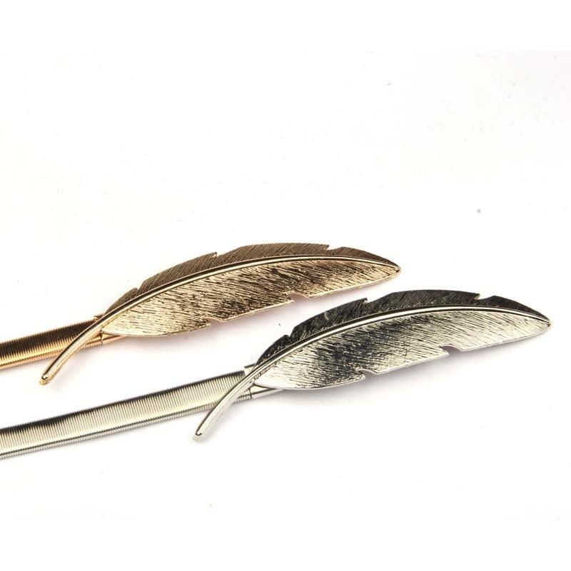 Golden Silver Curtain Clip Curtains Holders Feather Shape Tieback Buckle Clips Curtain Accessories Home Decor Modern Simple Style Curtain Tie Backs Decorative with Spring Curtain Strap Metal Plating Decorative Accessories 30cm