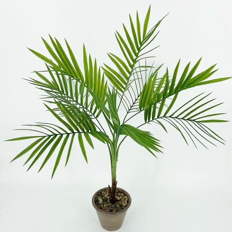 Green Artificial Palm Leaves Plastic Tropical Tree Fake  Indoor Outdoor Garden Home Outdoor Decorations