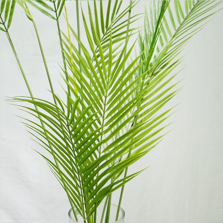Green Artificial Palm Leaves Plastic Tropical Tree Fake  Indoor Outdoor Garden Home Outdoor Decorations
