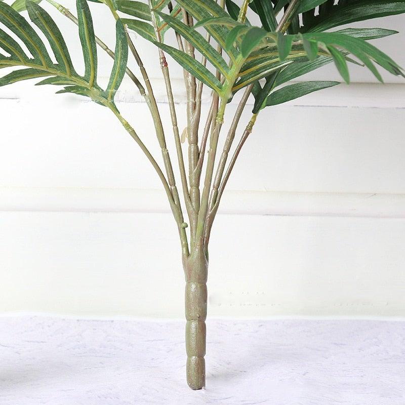 Green Artificial Palm Leaves Plastic Tropical Tree Fake  Indoor Outdoor Garden Home Outdoor Decorations