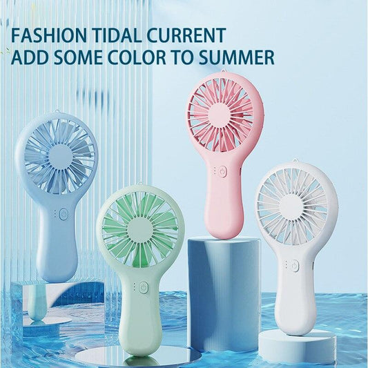 Handheld Small Fan Cooler Portable Small USB Charging Fan Mini Silent Charging Desk Dormitory Office Student Gifts Long Endurance Rechargeable Personal Fan for Kids Girls Women Men Home Office Indoor Outdoor Travel