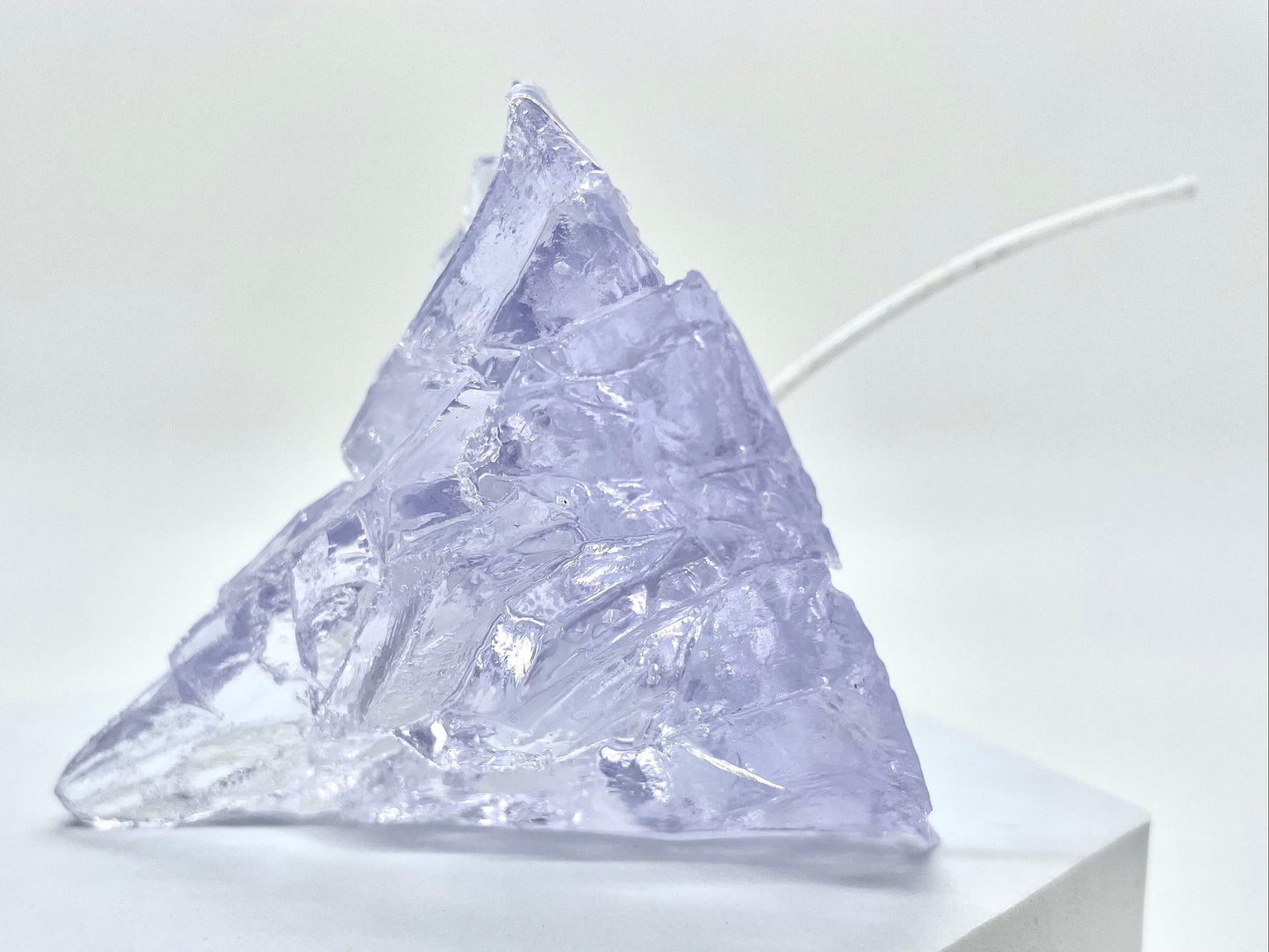 Handmade 3D Iceberg Candle With Candle Wick Jelly Wax Candle Floating Candle Elegant Transparent Iceberg Shape Romantic Party Candles Cute New Design Trendy Home Decor Table Decor Iceberg Shape Candles