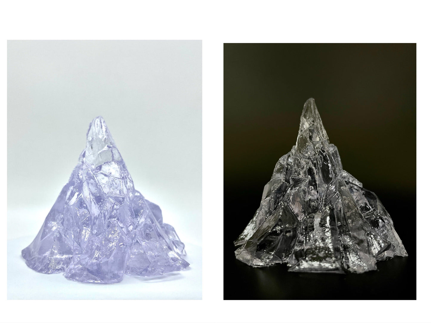 Handmade 3D Iceberg Candle With Candle Wick Jelly Wax Candle Floating Candle Elegant Transparent Iceberg Shape Romantic Party Candles Cute New Design Trendy Home Decor Table Decor Iceberg Shape Candles