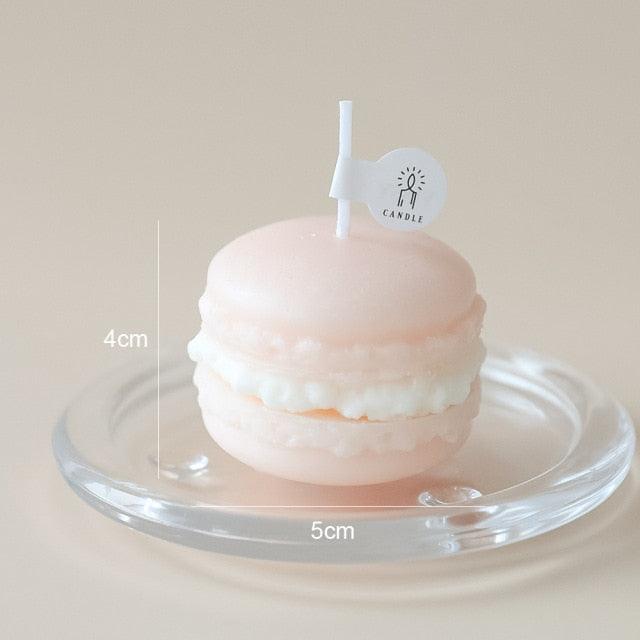 Handmade Lovely Macaron Candle Macaron Candles Scented Candle Cute Handmade Aromatherapy Candles Gifts For Women Home Decor Candle Scented Candles Aromatherapy Wedding Home Decoration Scented Candles INS Shooting Props