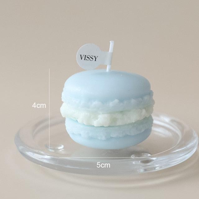 Handmade Lovely Macaron Candle Macaron Candles Scented Candle Cute Handmade Aromatherapy Candles Gifts For Women Home Decor Candle Scented Candles Aromatherapy Wedding Home Decoration Scented Candles INS Shooting Props