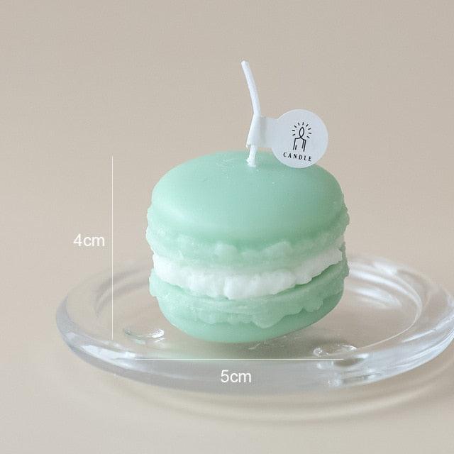 Handmade Lovely Macaron Candle Macaron Candles Scented Candle Cute Handmade Aromatherapy Candles Gifts For Women Home Decor Candle Scented Candles Aromatherapy Wedding Home Decoration Scented Candles INS Shooting Props