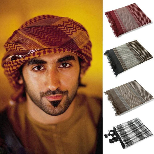 Headscarf Hijab Man Arabic Cotton Hijab Burqa Palestine Keffiyeh Scarf Arabian Islamic Clothing Men Muslim Hijab Wrap Pattern of Arab Shemagh Keffiyeh Men Arab Kufiyah Keffiyeh Arabic Muslim Head Wrap Men Scarf Shawl