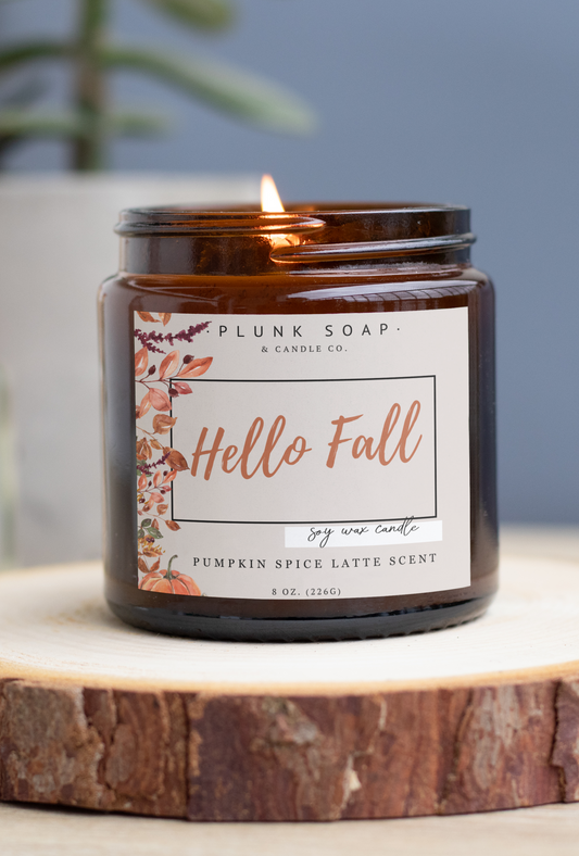 Hello Fall Scented Soy Candle