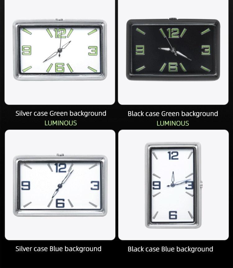 High Quality Auto Fashion Watch Automobile Quartz Clock Car Dashboard Mini Clock Automotive Clock Car Clock Refit Interior Luminous Electronic Quartz Watch Ornaments Car Decoration Ornaments Vehicle Car Accessories