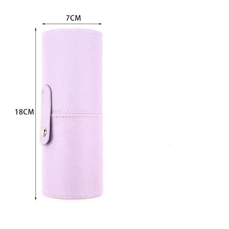 High Quality PU Leather Makeup Storage Holder Cosmetic Cup Case Box for Makeup Brush Pen