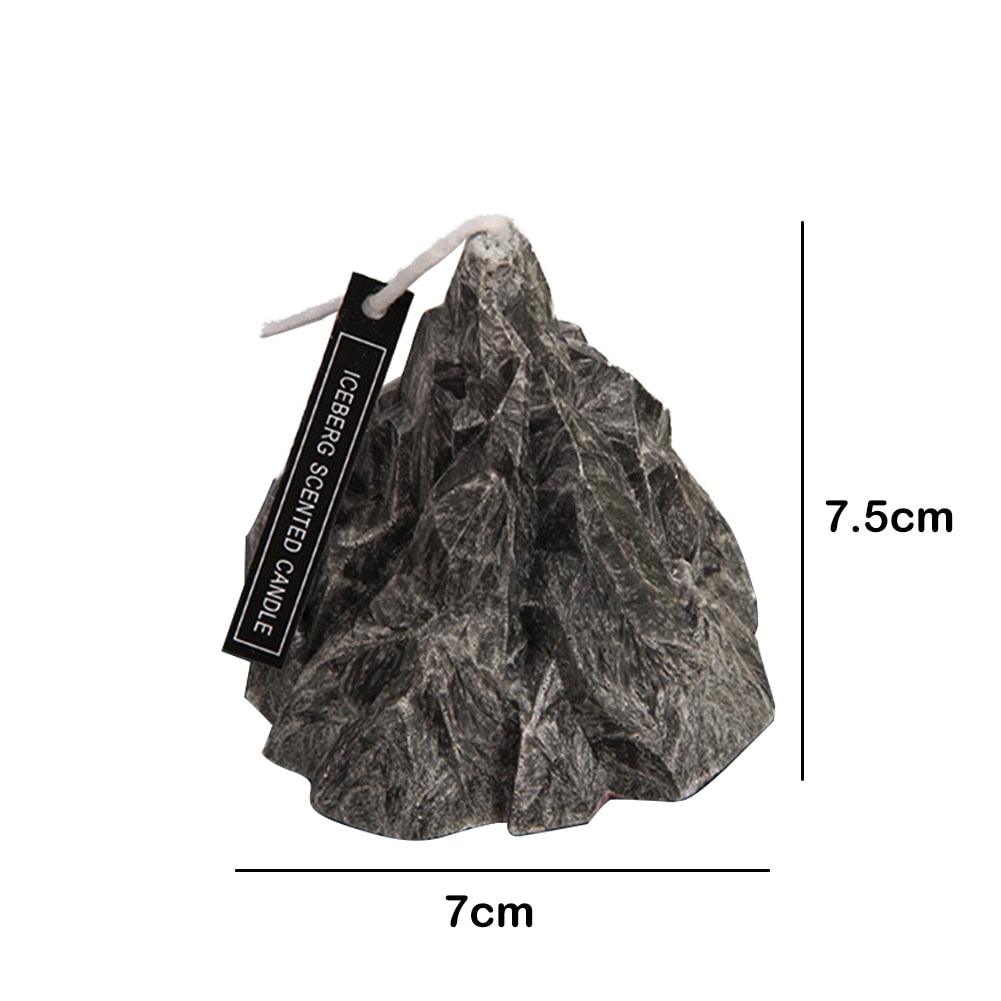 Home Decorative Aromatic Candles Scented Candles 3D Iceberg Shape Room Fragrance Candles Strong Fragrance Scent Stress Relief Gift for Women on Birthday Anniversary Aromatherapy Home Decoration