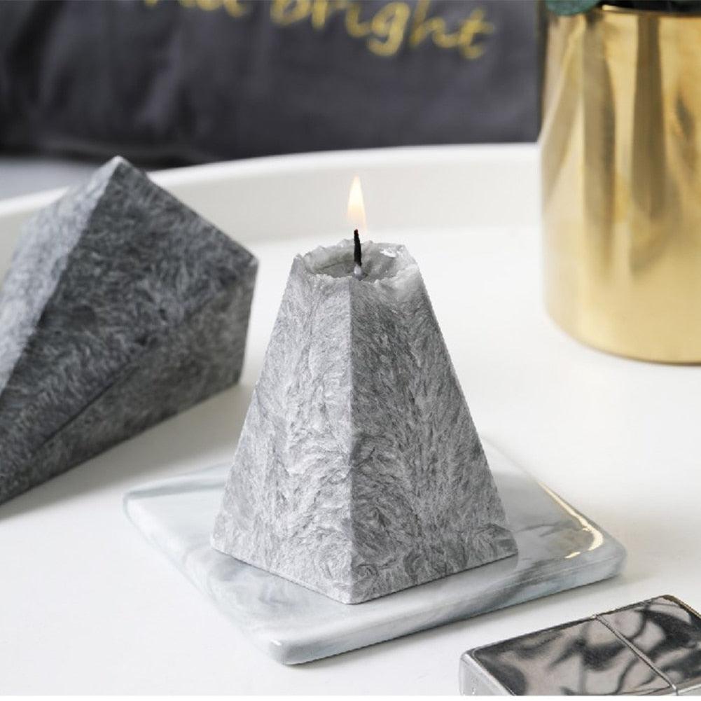 Home Decorative Aromatic Candles Scented Candles 3D Iceberg Shape Room Fragrance Candles Strong Fragrance Scent Stress Relief Gift for Women on Birthday Anniversary Aromatherapy Home Decoration