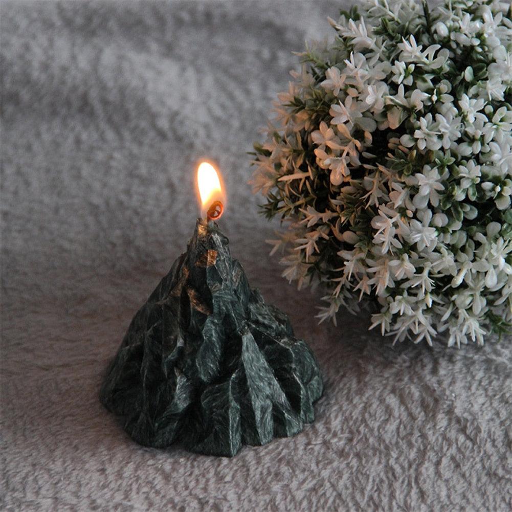 Home Decorative Aromatic Candles Scented Candles 3D Iceberg Shape Room Fragrance Candles Strong Fragrance Scent Stress Relief Gift for Women on Birthday Anniversary Aromatherapy Home Decoration