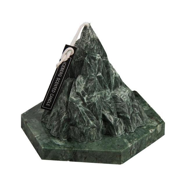 Home Decorative Aromatic Candles Scented Candles 3D Iceberg Shape Room Fragrance Candles Strong Fragrance Scent Stress Relief Gift for Women on Birthday Anniversary Aromatherapy Home Decoration