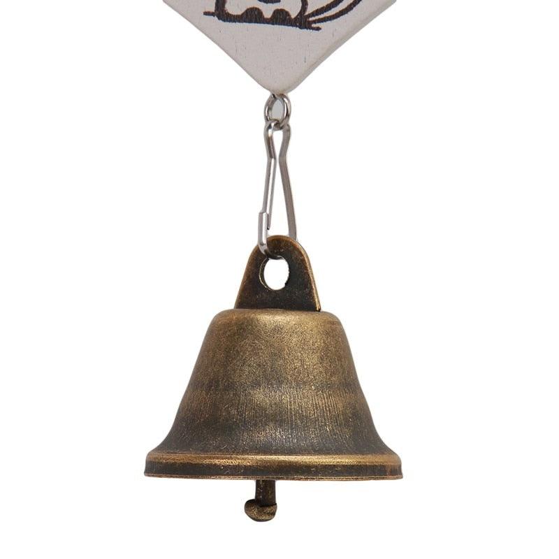 Home Garden Ornaments Bird House cage House Bamboo Outdoor Wooden Wind Chimes Painted Design With Birdhouse Crown Home Ornament Wind Chimes