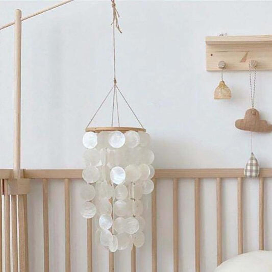 Home Shell Wind Chime Room Decoration Korean Decor Chimes Nordic Style Home Office Kids Room Nursery Decor Hanging Scandinavian Style Wind Chimes Wall Decor