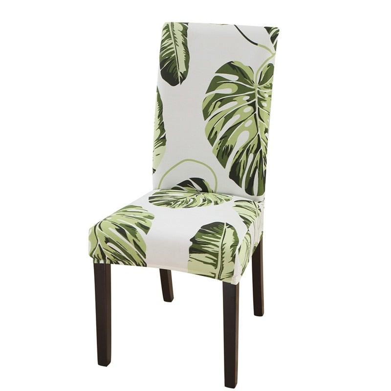 Housmife Printed Stretch Chair Cover Big Elastic Seat Chair Covers Slipcovers Restaurant Banquet Home Dining Party Decoration Stretch Spandex Removable Washable Anti-dust Seat Slipcover  Protector for Hotel Office Ceremony Banquet