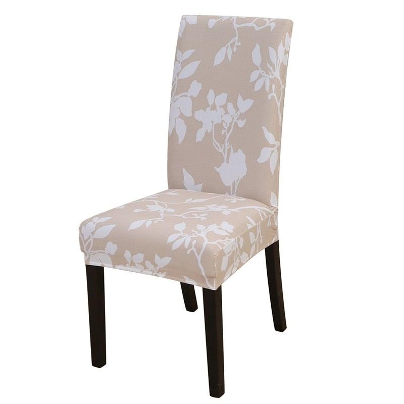 Housmife Printed Stretch Chair Cover Big Elastic Seat Chair Covers Slipcovers Restaurant Banquet Home Dining Party Decoration Stretch Spandex Removable Washable Anti-dust Seat Slipcover  Protector for Hotel Office Ceremony Banquet