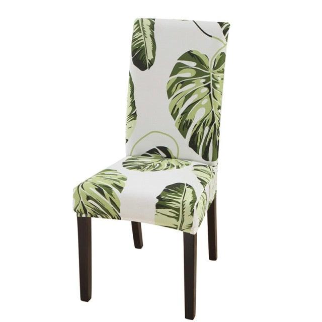 Housmife Printed Stretch Chair Cover Big Elastic Seat Chair Covers Slipcovers Restaurant Banquet Home Dining Party Decoration Stretch Spandex Removable Washable Anti-dust Seat Slipcover  Protector for Hotel Office Ceremony Banquet