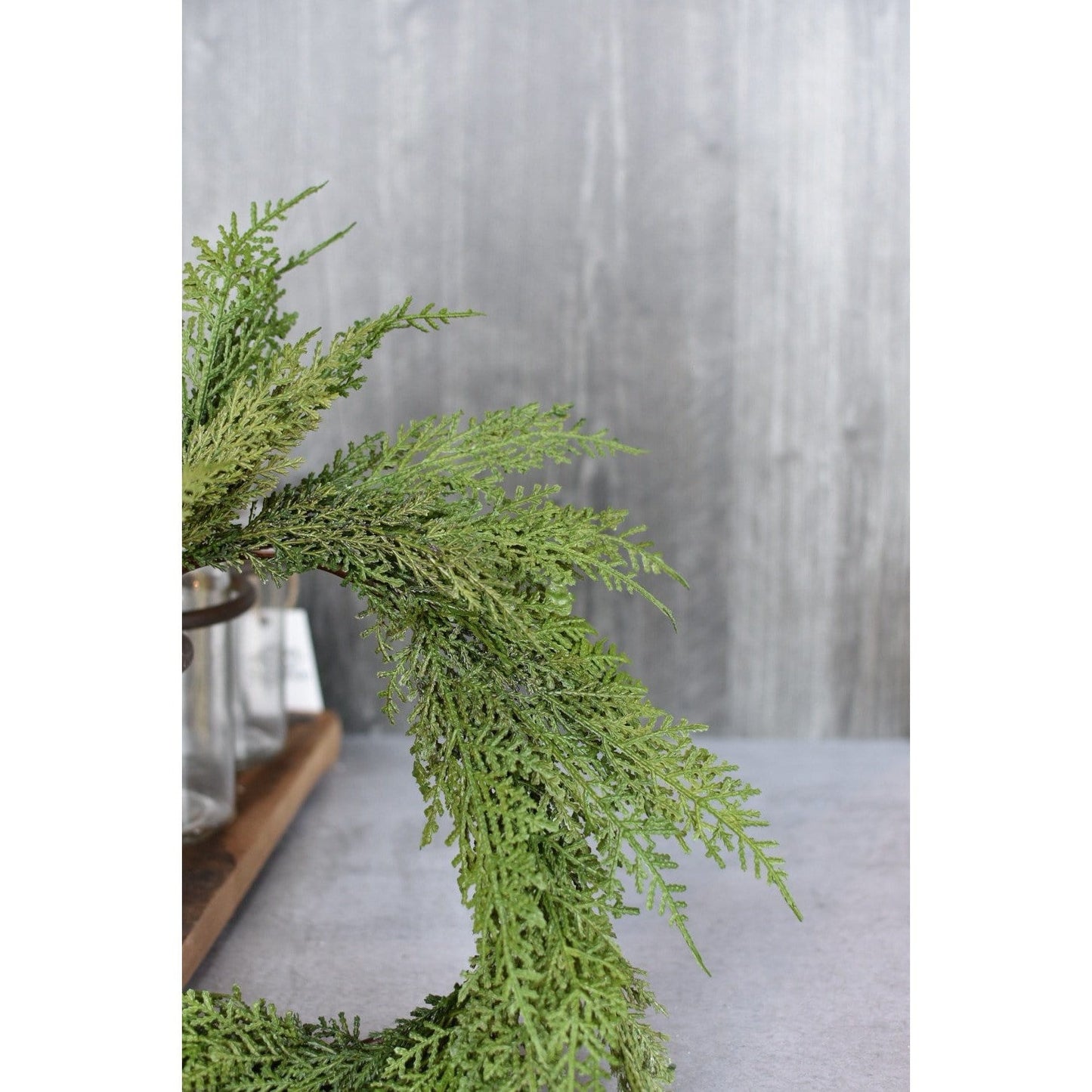 12" Faux Cedar Wreath CW1