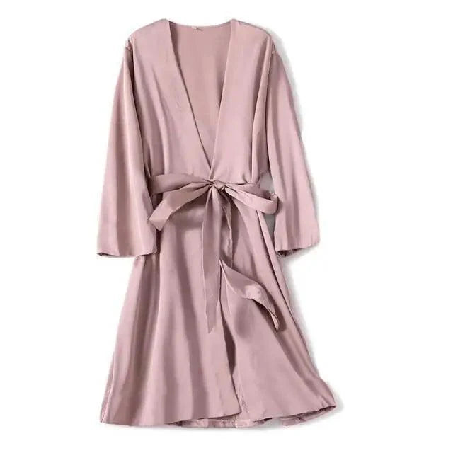 Ladies Fashion Red Soft Short Sleepwear For Women Trendy Women's Comfortable V Neck Bathrobe  Bridesmaid Bride Party Robes
