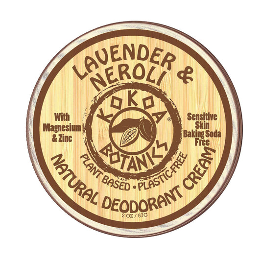 Lavender & Neroli - Natural Deodorant Cream - Sensitive Skin - Baking Soda Free  - 2.5 oz