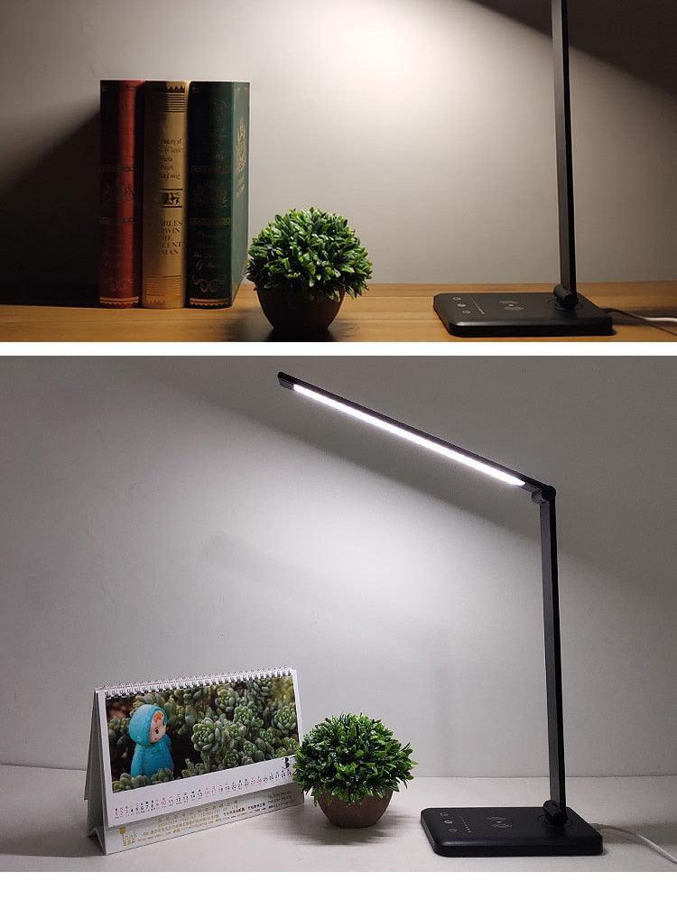 Led Desk Lamps USB Eye-Protection Table Lamp 5 Dimmable Level Touch Night Light For Bedroom Bedside Reading Decorative Table Lamp Cute Study Lamps for Bedroom Décor