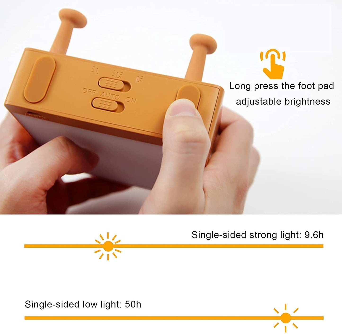 LED Toast Night Light with Silicone Foot Phone Holder Table Lamp Infinite Dimming Bread Decoration Creative Lamp Decorative Table Lamp Cute Study Lamps for Bedroom Décor