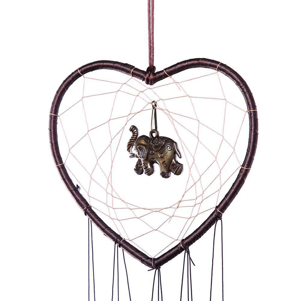 Love Shape Wind Chimes Metal Tube Bell Wind-chimes Decor Hanging Ornaments Dream-catcher Home Garden Decor Hanging Ornaments Craft Gifts For Mom Birthday Celebration