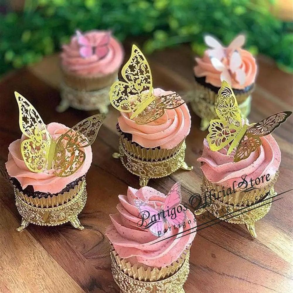 Luxury 3D Wall Stunning 12Pcs 4D Hollow Butterfly Wall Sticker Home Decoration Wall Stickers wedding Party Wedding Decors Butterfly Kids Room Decors