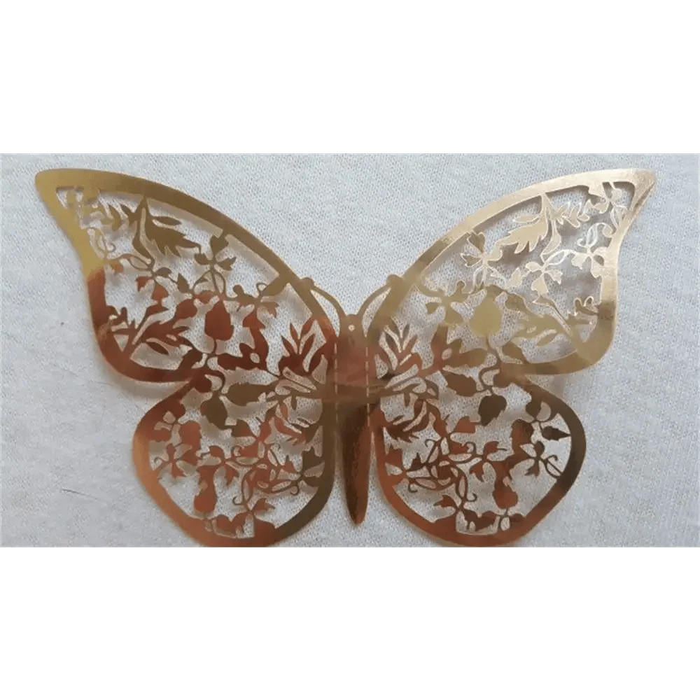 Luxury 3D Wall Stunning 12Pcs 4D Hollow Butterfly Wall Sticker Home Decoration Wall Stickers wedding Party Wedding Decors Butterfly Kids Room Decors