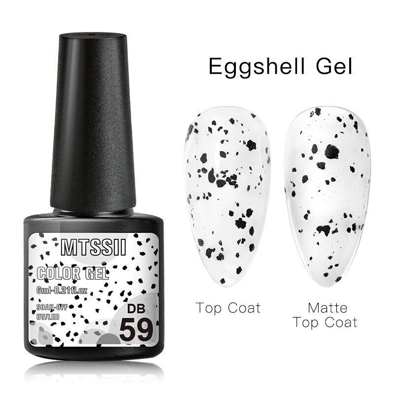 Luxury Gel Nail Polish Permanent Glossy Matte Egg Effect Elegant Stylish Eggshell Design For Women And Lady Nail Gel