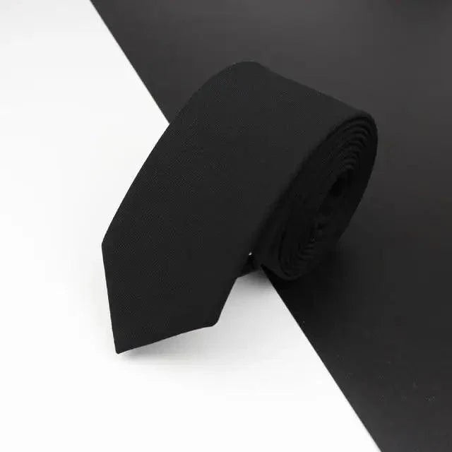 Luxury High Quality Black Grey Skinny Wool Tie For Men Business Meeting Necktie Fashionable Design Excellent Men Gift