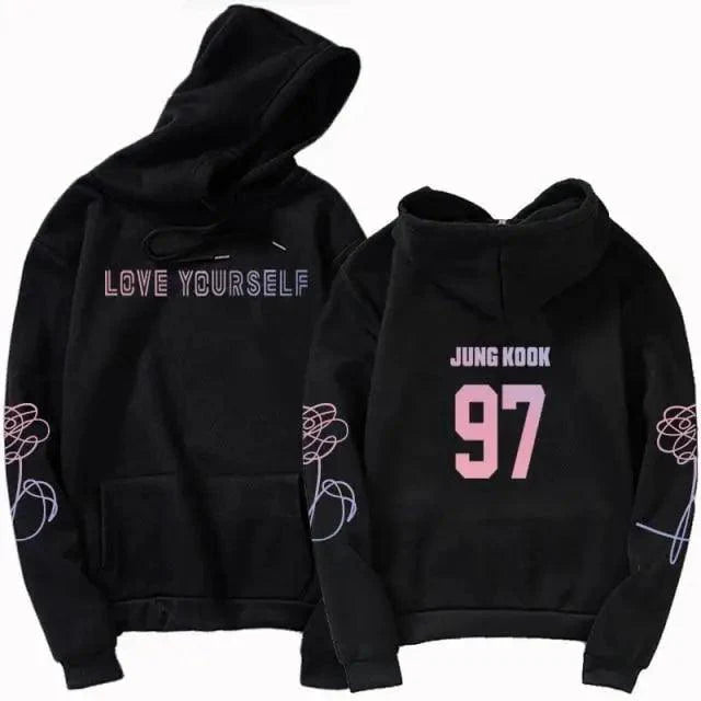 Luxury Unisex Hoodie Hoodies Sweatshirt Love Yourself Hoody Sweatshirt Boys Hoody Hoodies Cool Print Casual Drawstring Warm Winter Stylish Design Hoodie For Men Women