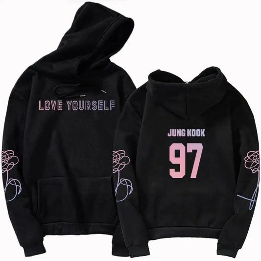 Luxury Unisex Hoodie Hoodies Sweatshirt Love Yourself Hoody Sweatshirt Boys Hoody Hoodies Cool Print Casual Drawstring Warm Winter Stylish Design Hoodie For Men Women